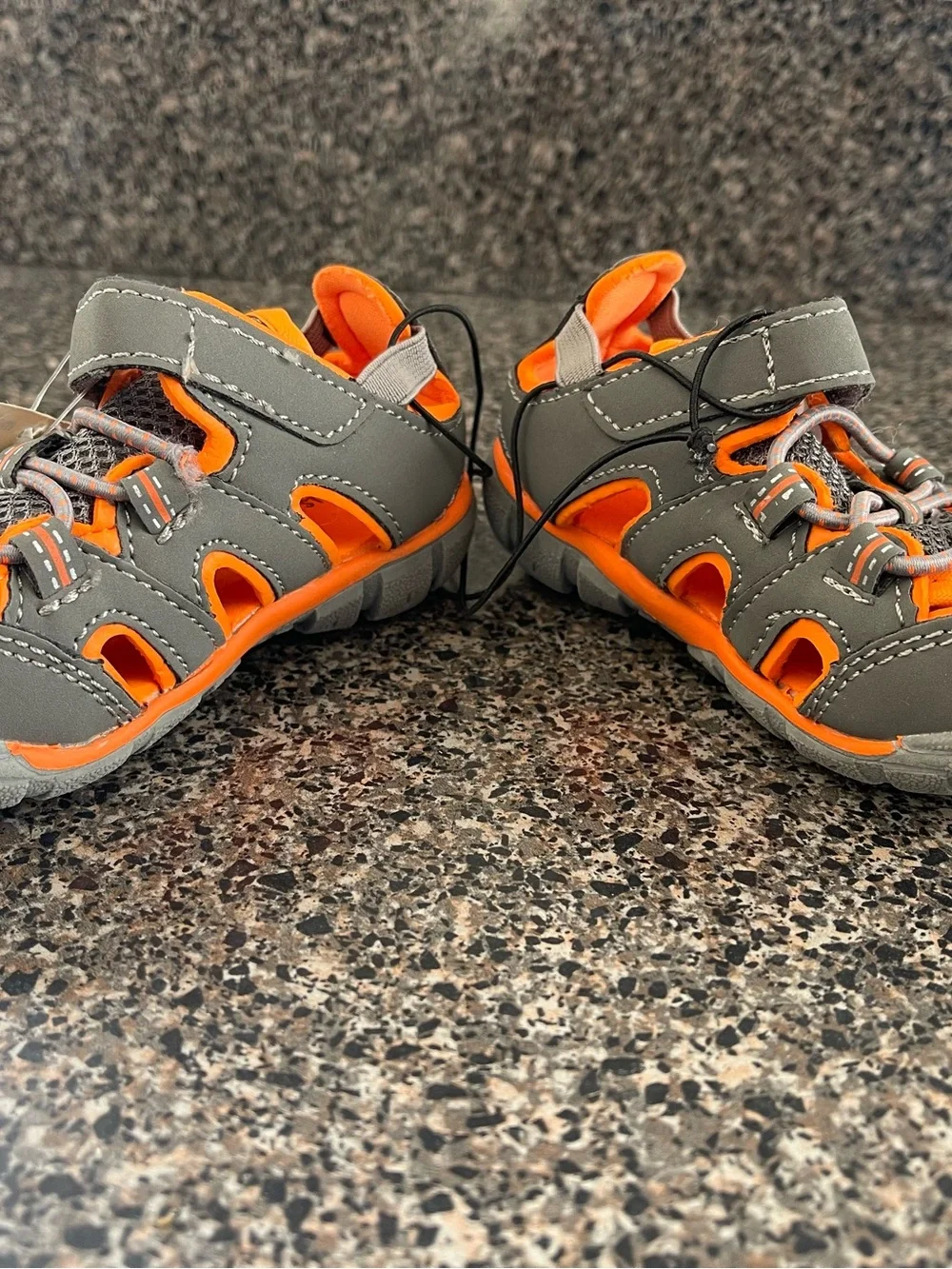 Boys Fall Creek Fisherman Sandals Orange And Gray size 6